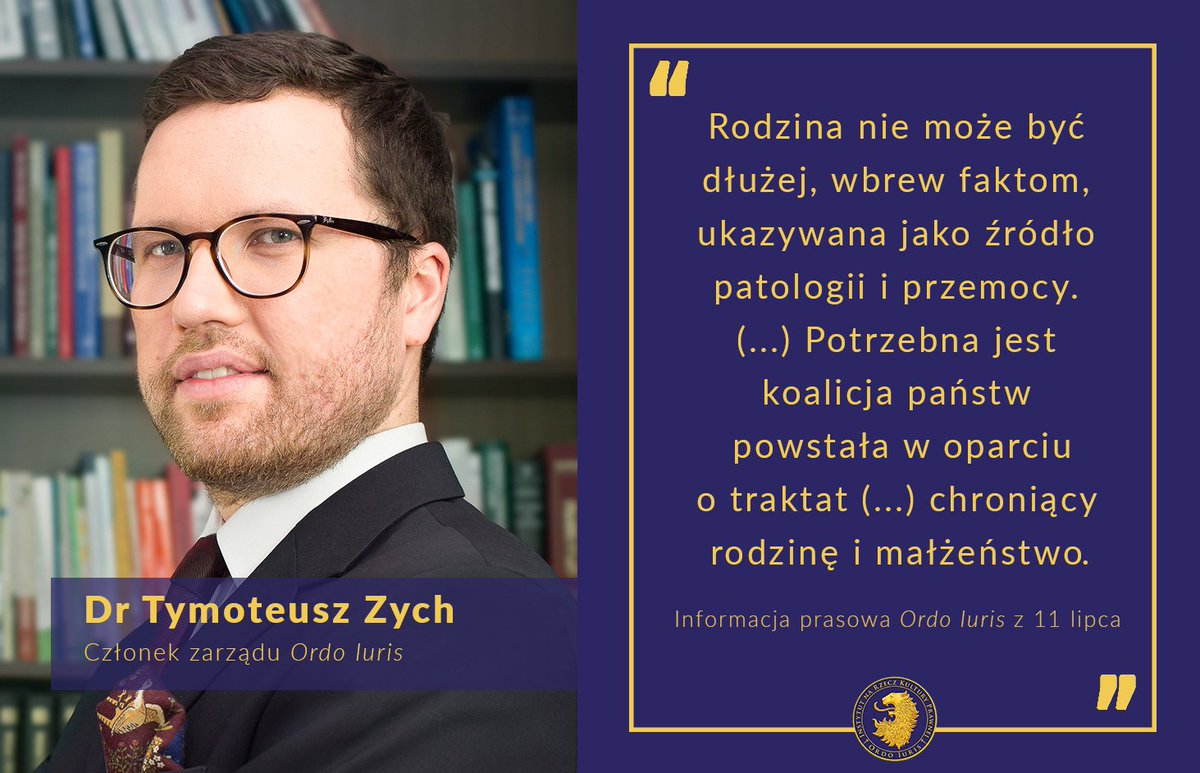OrdoIuris's tweet photo. 14 państw Europy wciąż opiera się ratyfikacji genderowej Konwencji stambulskiej - pozytywny program obrony rodziny zawarty w #KonwencjaPrawRodziny to dla nich atrakcyjna alternatywa! Jeśli zgadzacie się z dr @TymoteuszZych z Zarządu @OrdoIuris ⬇️ prosimy o RT https://t.co/FpO6wQ23K7