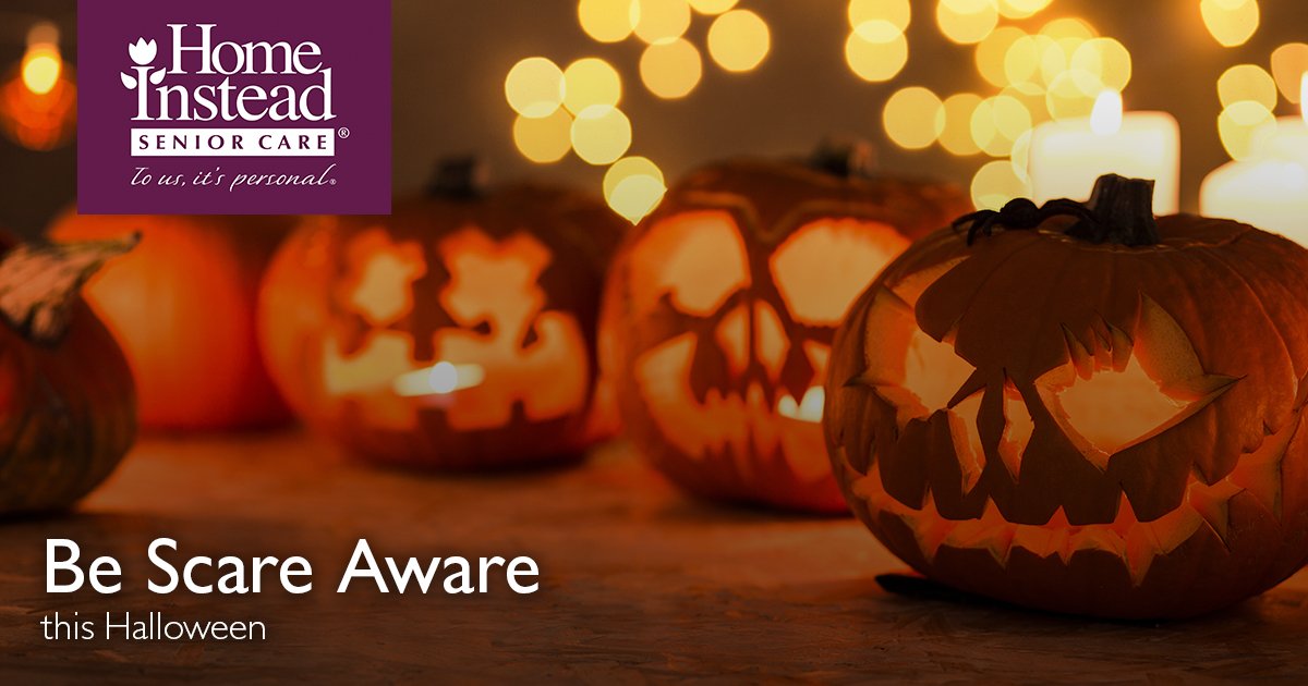 Homeinsteaduk's tweet photo. Happy Halloween! But please remember, Halloween can be a scary time for older people. Be aware of your elderly neighbours and loved ones #BeScareAware https://t.co/ARbyE5iv9i
