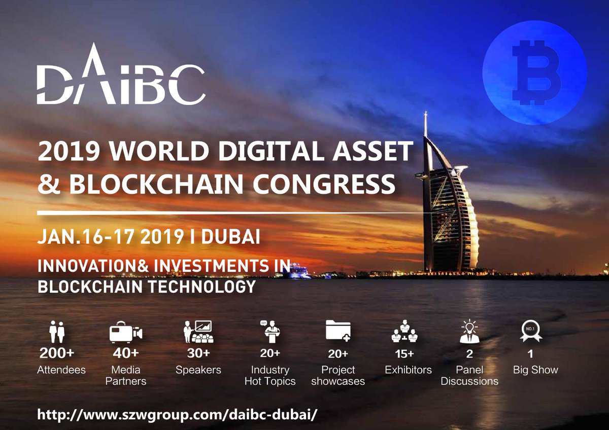 Airdropalertcom's tweet photo. AIRDROPALERT PARTNERS WITH ANOTHER EVENT 📢
🔹World Digital Asset & Blockchain Congress, Jan 2019 #Dubai
🔹Connecting entrepreneurs & Innovations in Blockchain
🔹Get 20% off with Discount code 👉20airdropalert👈
Info & Tickets ➤ https://t.co/gUtEpn9t0O 🚀
#DAIBC #airdropalert https://t.co/QmmKNJ2Rsy
