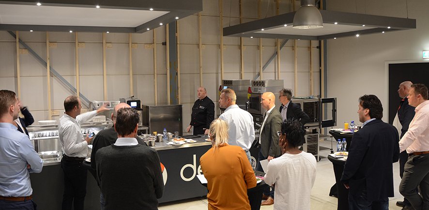 devapogroup's tweet photo. Devapo has the scoop with the first Merrychef Masterclass. About  25 guests could experience how high quality dishes were prepared within  seconds! For more info you can contact Devapo on +31(0)88 088 4600. https://t.co/r1xSE3IrCL
