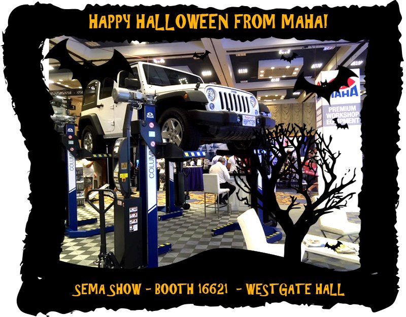 MAHAUSA99's tweet photo. Come say "Boo" at Booth 16621 in Westgate Hall. Happy Halloween from The @SEMASHOW! https://t.co/3ggQZUY5GR