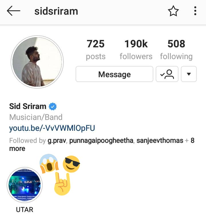 JASONRAJEDWARD's tweet photo. Wow this makes me proud to be #Utarians π€π
@sidsriram added #UTAR #DNN event as highlight in his Instagram account.
Once again Thank You @sidsriram for the performance at #UTAR
All love No hate ππππ
#DNN6.0 #UTARICLS #DNN #Utarians #Kampar https://t.co/Qr19r4cEDG