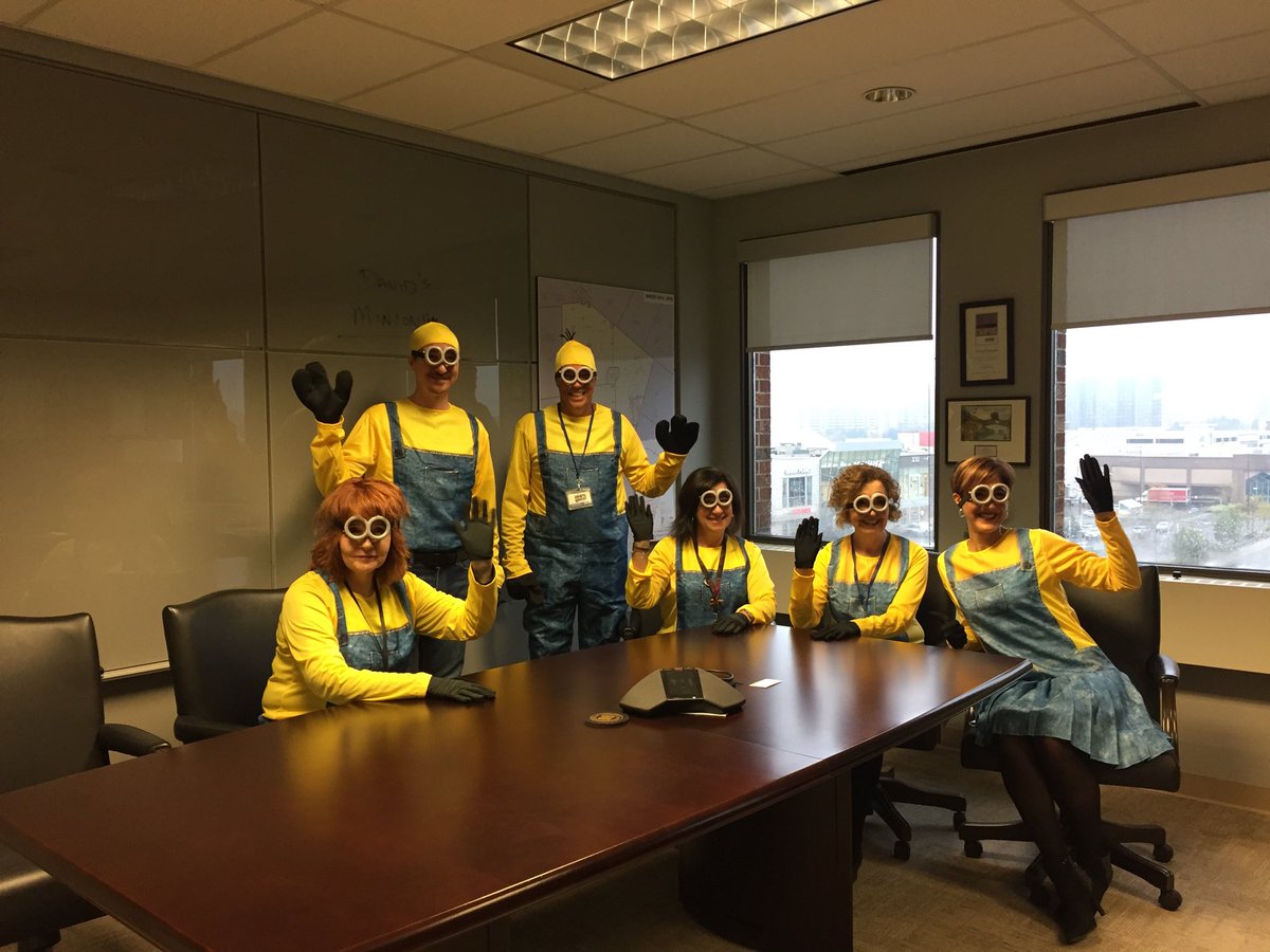 CFOStephen's tweet photo. Only treats, no tricks: Minion Commissioners at Work #peelregion #communityforlife https://t.co/o4svYKvzar