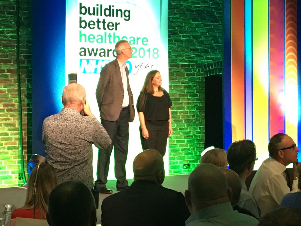 bmusselmann1's tweet photo. BBH Head judges Cathrine Zeliotis from Stantec and Steve Martin from RSHP at Building better healthcare awards 2018... https://t.co/KCi2mVSt38