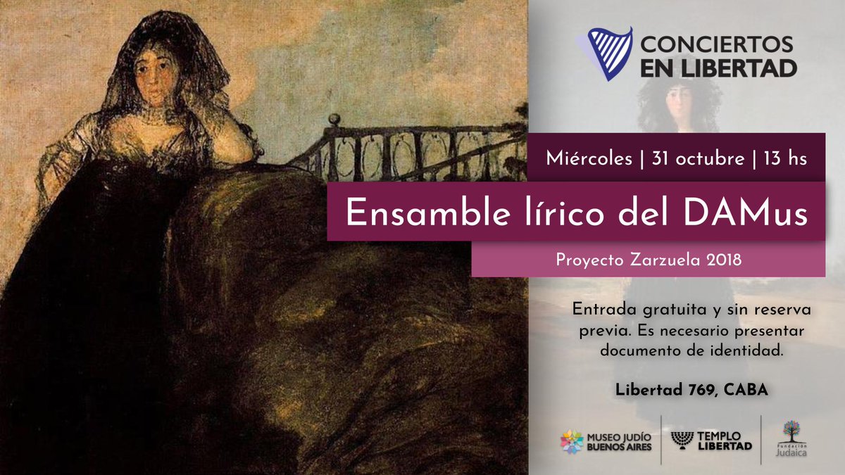 En un ratito, a las 13Hs, no te pierdas un nuevo concierto #gratis en el <a href="/TemploLibertad/">Templo Libertad</a> del ciclo #ConciertosEnLibertad facebook.com/events/1975444… #musica @DisfrutemosBA