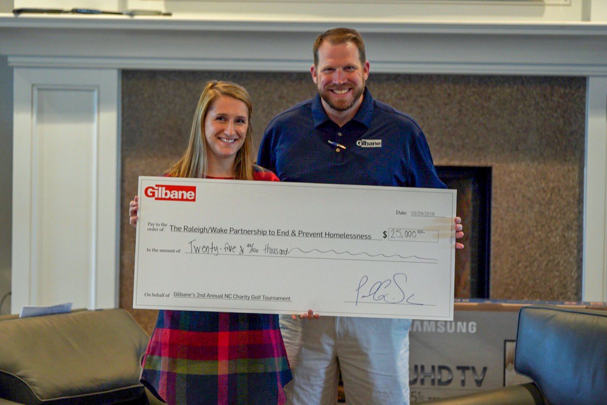 GilbaneBuilding's tweet photo. Gilbane Building Company recently held its second annual Charity Golf Tournament in Raleigh, NC. The funds raised will support local organizations @RaleighHomeless and @RebldgTogthr of the Triangle. https://t.co/i9Q2u1JQdU https://t.co/z4Ovmv252c
