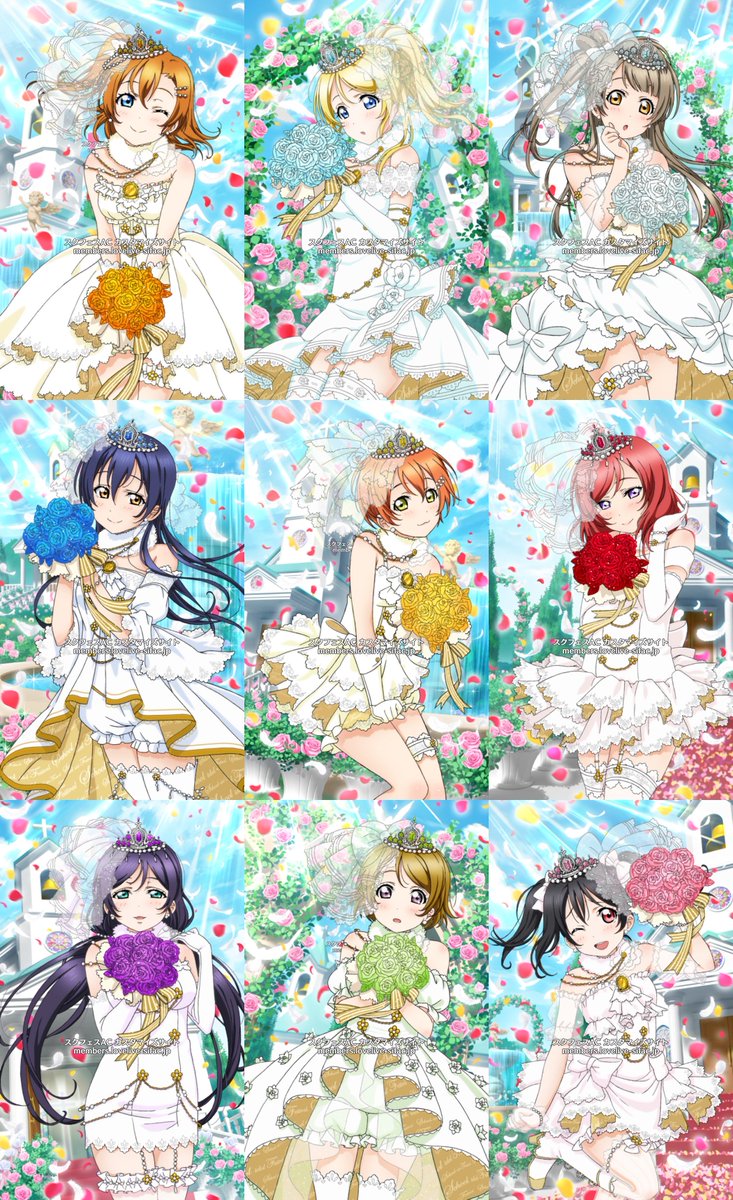 ラブライブ カード画像bot Pa Twitter M S ウェディング風衣装 Wedding Style Costume T Co Kkzwjthgqi