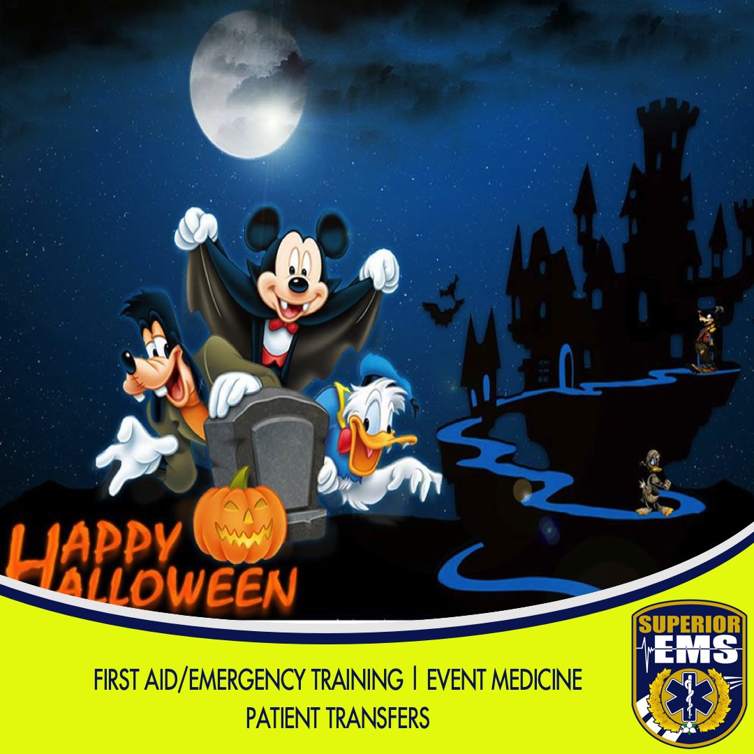 SuperiorEMS's tweet photo. Happy Halloween from Superior EMS!  Stay Safe tonight, be sure to wear reflective, carry a flashlight, and have a great evening of trick-or-treating! https://t.co/Xci6b2Qx5x