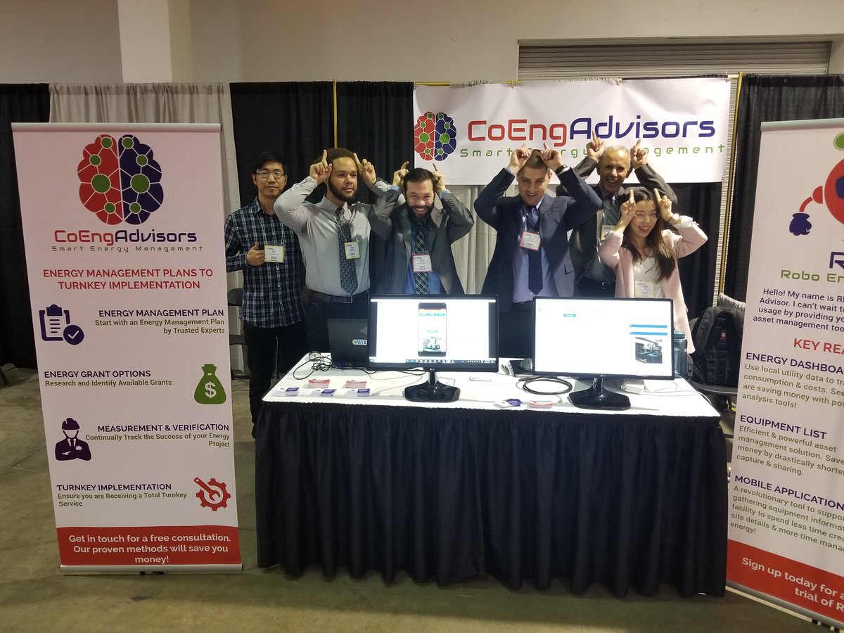 CoEngAdvisors's tweet photo. Our exhibit at #EnergyIntoAction2018 yesterday was huge success! We would like to thank everyone who came to visit us and talk about the benefits of using #REA for #energy management. If you want to learn more about REA, visit our official website at https://t.co/ZEAt8GJ1fc https://t.co/tMeXQBBuiF