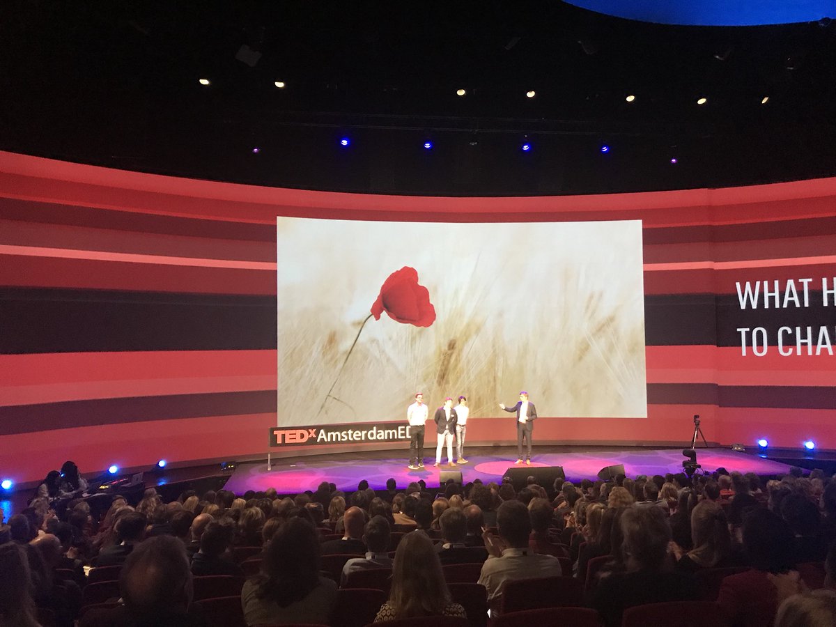 Ruben Oost and his fellow students from @Technasium : great example of future proof students. #TEDxAmsterdamED #dutchdna #futureproof