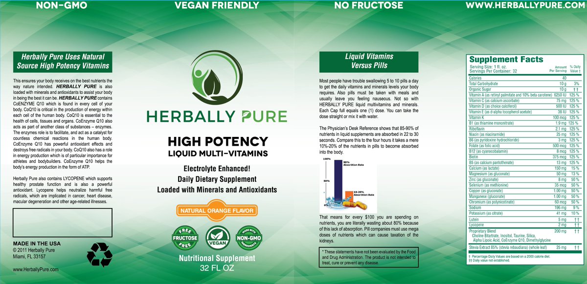 HerballyPure's tweet photo. Our Liquid #Vitamins are all Natural and only has a 1 yr shelf life. Anything over that has artificial preservatives https://t.co/JGM7mzeQph