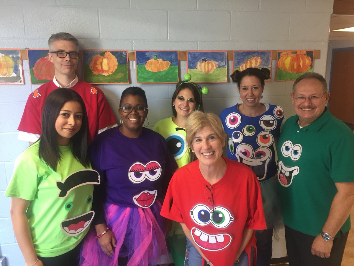 EastRamapoCSD's tweet image. Our teachers at Fleetwood Elementary were inspired by the @ClassDojo monsters for their costumes. #Halloween #ClassroomCommunication #EastRamapo
