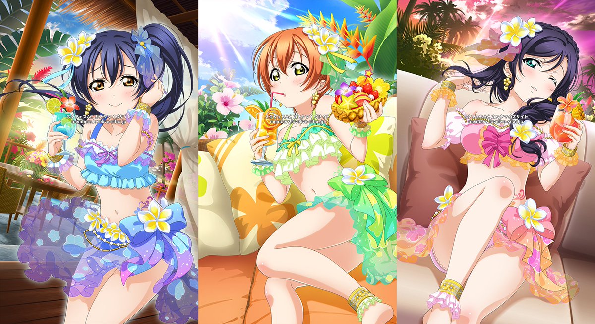 ラブライブ カード画像bot Lily White トロピカルパレオ Tropical Pareo T Co Qnrzwkvdmk