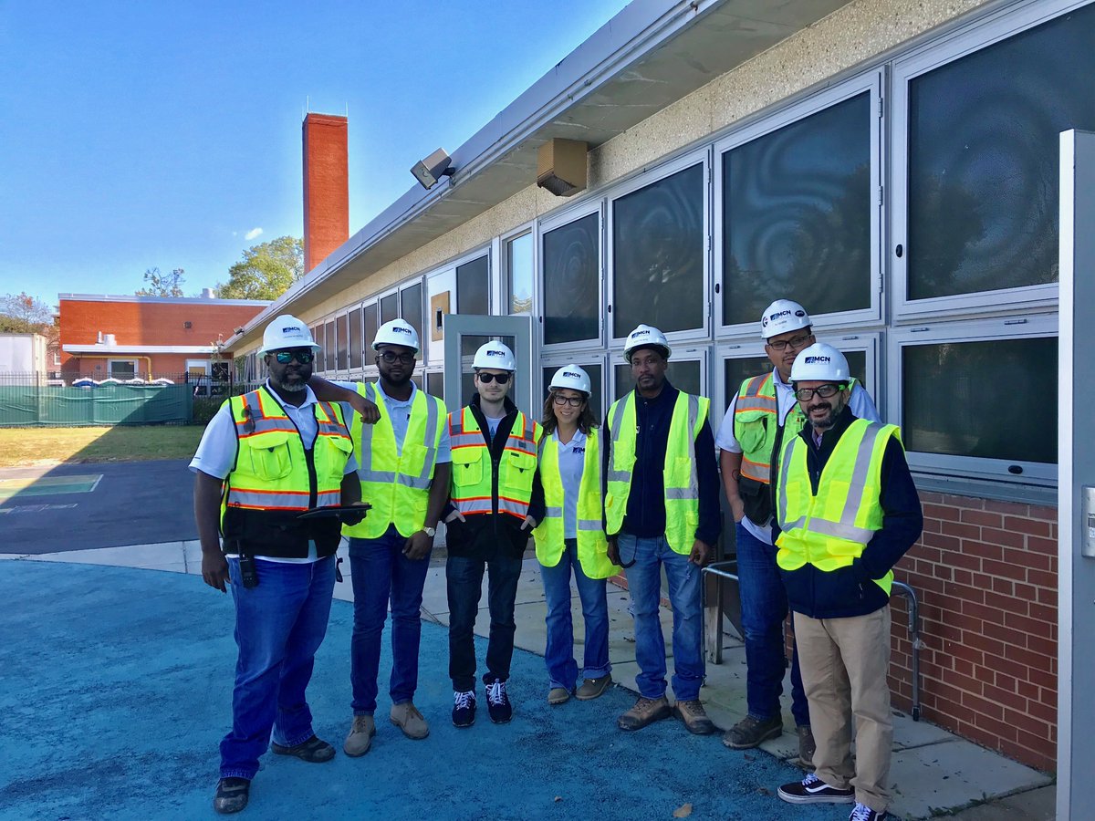 mcnbuild's tweet photo. We spent the day with the Houston ES Modernization Team. Our interns &amp; new Compliance Manager were hands on at the Ward 7 Job Fair. Thank you to @DCDGS, @DOES_DC &amp; subcontractors for your support. 
A BIG THANK YOU to our Houston Team for site tour. #Mentors #BuildingOurCommunity https://t.co/9KMMB2nzdH