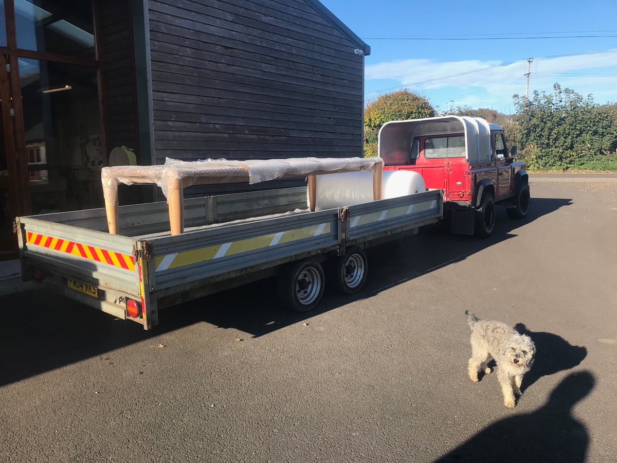 Matthew_Burt_UK's tweet image. Next door neighbour takes possession of his 3 metre oak table “don’t worry I’ve got my own transport” workshop dog does a runner #britishfurnituremaking #britishtimber #localeconomy #handmade #making #dogsinworkshops #wisedogs #bespoke