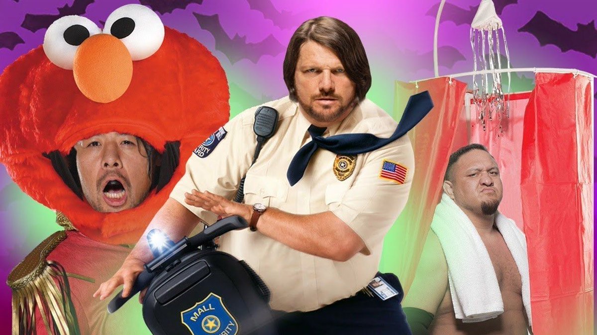 RWAwrestling's tweet photo. #WWE Superstars Reveal Their Weirdest #Halloween Costumes https://t.co/e8fOQUZZW0 https://t.co/KTCTbuscO4