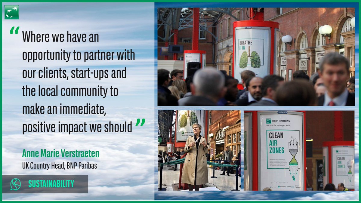 BNPParibasUK's tweet photo. Collaborating to tackle issues such as #AirPollution is an essential part of the private sector's mobilisation towards achieving the UN @ConnectSDGs. #WorldCitiesDay #SDG11 #CleanAirZones - https://t.co/sIuNTQl38C https://t.co/ohfTjeeJx5