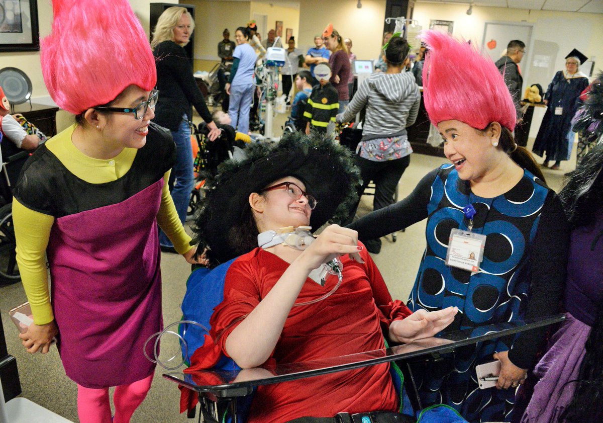 jcdannibale's tweet photo. Pediatric unit patients celebrate during the 7th annual Halloween "parade" at Pathways Nursing and Rehabilitation in Niskayuna, NY. https://t.co/ZfgOljavPc