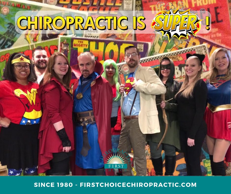 FirstChoiceA2's tweet image. Chiropractic is SUPER...be a HERO and share your story: onegratefulpatient.org Make sure to stop in today for a treat and to enter our costume contest...Happy Halloween!