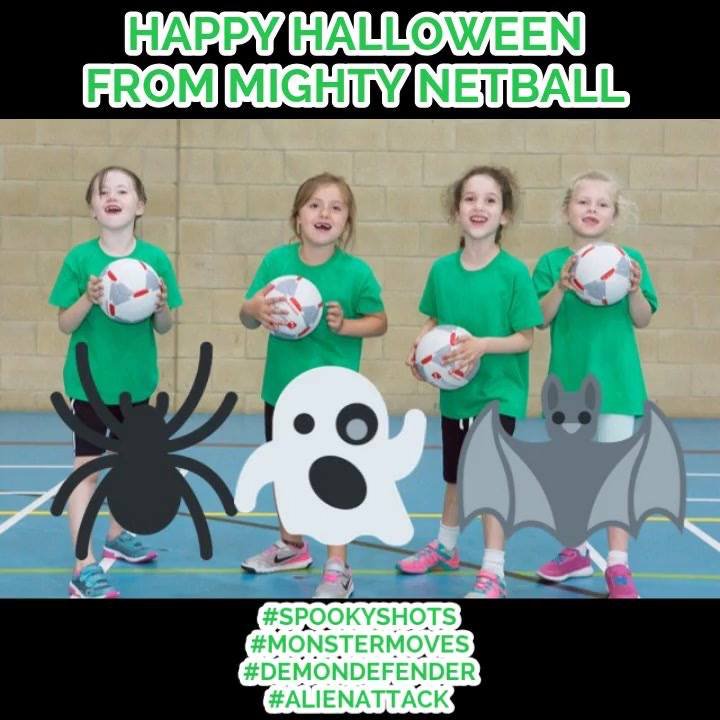 MightyNetball's tweet photo. #halloween #mightynetball #spookyfun #hemelhempstead #tring #berkhamsted #stalbans #amersham #beaconsfield #herts #bucks #netball https://t.co/aNZDV1gmSY