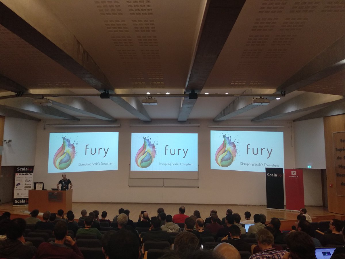 CesarColle's tweet image. Fury demo (poke @posco ) #ScalaIO2018