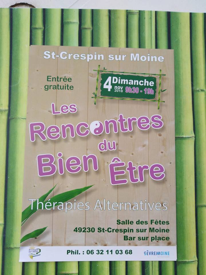 Je serai au salon du #BienEtre de Saint Crespin sur Moine ce dimanche. Je vous y attend. 
#photo, #photography , #LoireAtlantique, #Clisson
objectif-detourne.com