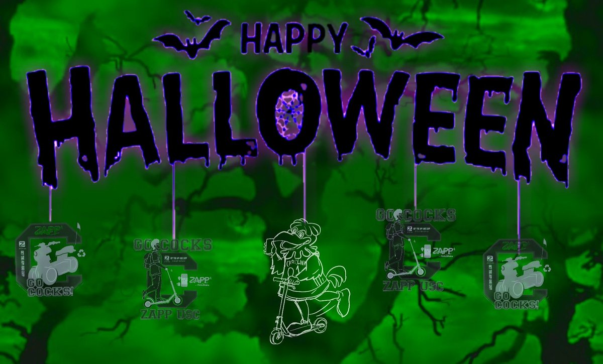 ZappRideShare's tweet photo. Happy Halloween!! Zapp will have some celebrities out riding this afternoon. If you see them, take a picture and tag us on Twitter, Instagram or Facebook to get a free tee shirt and Zapp Cash.π #ZappOn #Zapp #ZappLife #USC #UofSC #columbiasc #zappon #UniversityofSouthCarolina https://t.co/u0R2wIf7WP