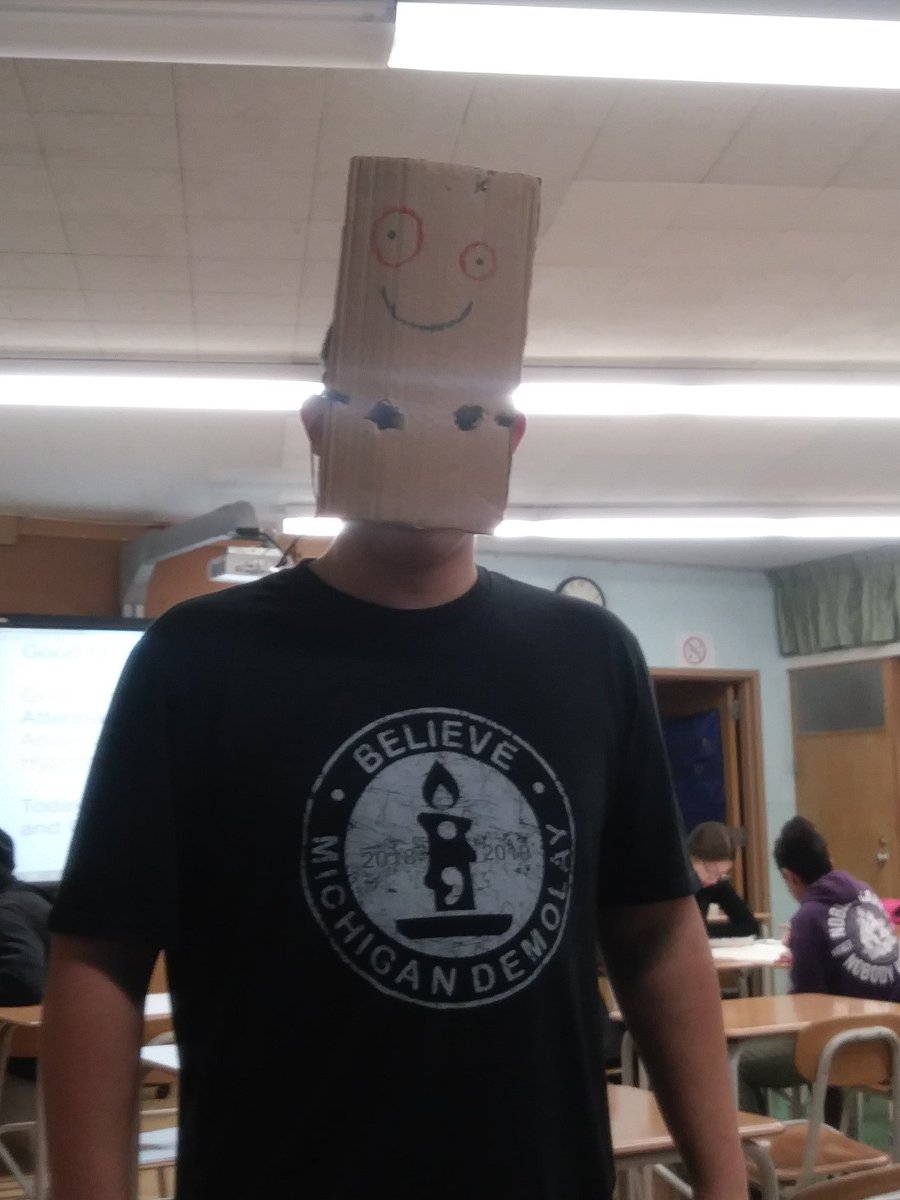 FundipOn's tweet photo. Ah my last halloween. And im spending it as the most memorable cartoon charecter. Plank from ed edd and eddy https://t.co/7RzhfZl93f