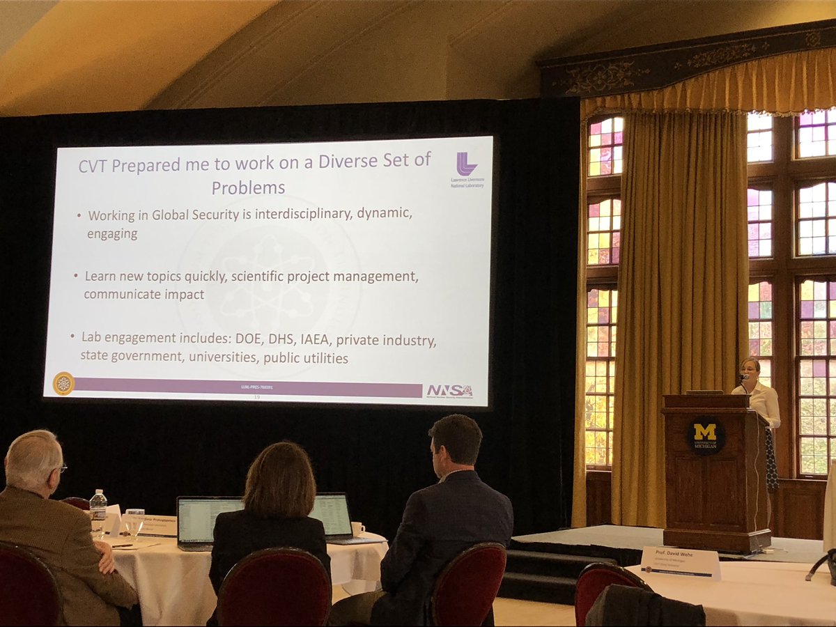uw_cnerg's tweet photo. Former @uw_cnerg post-doc/scientist Meghan McGarry describes how her experience with @NNSA_CVT helped prepare her for a career as a systems analyst at @Livermore_Lab https://t.co/H04XYk2JTX