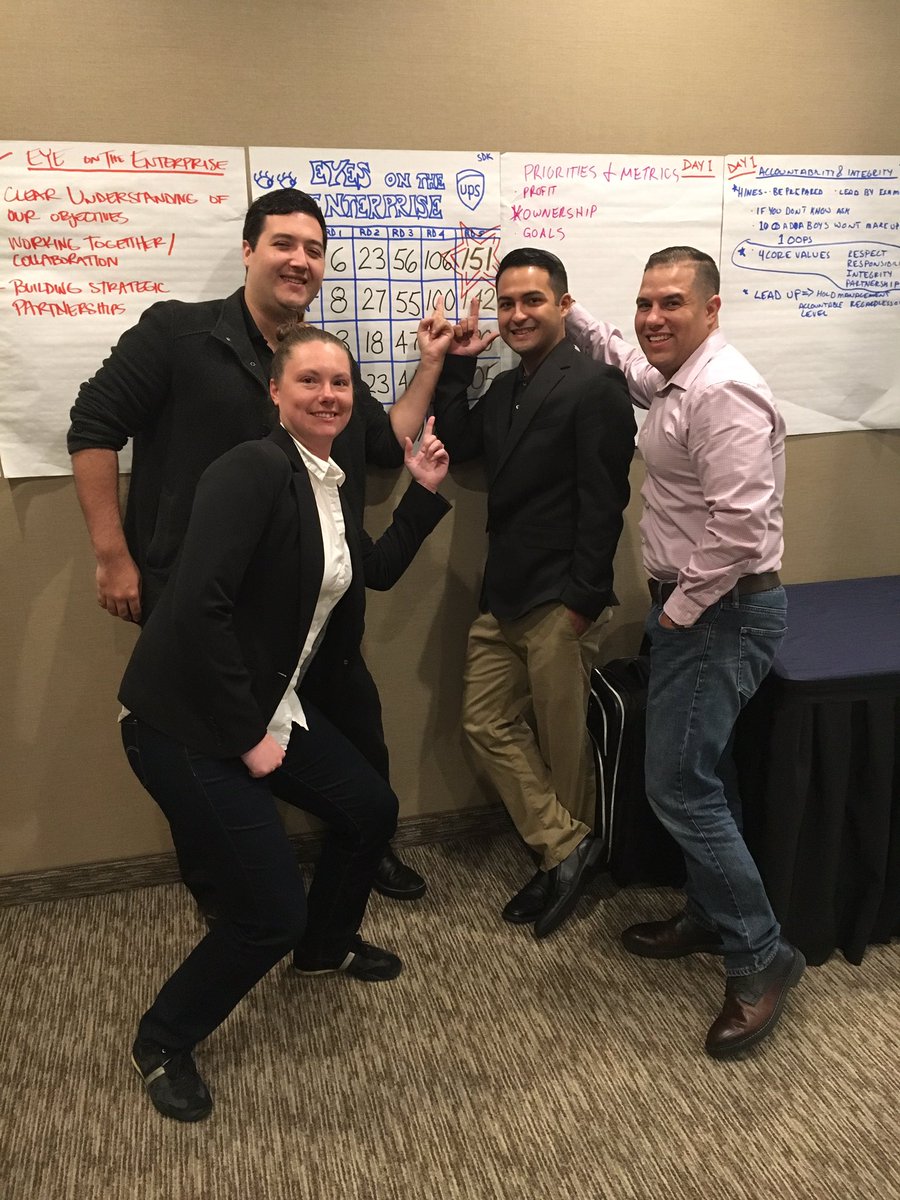 Team Down Time Enterprise Strategy Game winners Izmar Diaz <a href="/NorthCalUPSers/">NorthCalUPSers</a> Jonathan Kenny @SouthCalUPSers Ramon Velez <a href="/NorthCalUPSers/">NorthCalUPSers</a> Kaleigh Walsh @DesertMTUPSers <a href="/D_Ray_1/">Daniel Ray</a> <a href="/GeorginaBane/">Georgina Bane</a> #UPSNMO #UPSGLC <a href="/UPSers/">UPSers</a>
