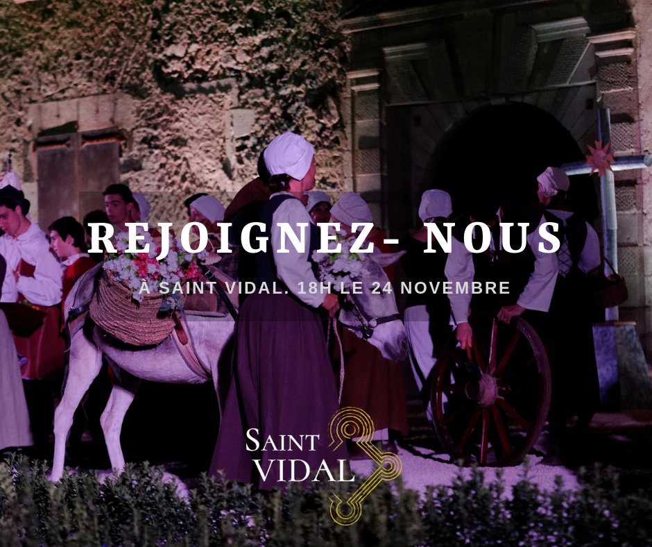 ForteresseSV's tweet photo. Rejoignez l'#aventure #SaintVidal
RDV le samedi novembre à 18h00 à la salle communale de Saint Vidal
#RejoignezNous #Culture #Patrimoine #Bénévoles https://t.co/SEW45siaRv