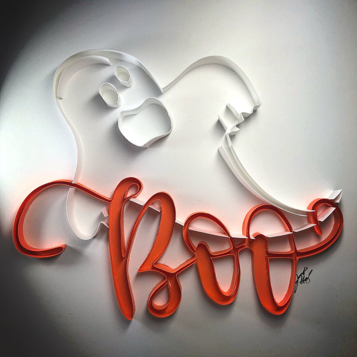 jenstermusic's tweet photo. Happy Halloween! 👻 #halloween #happyhalloween #paperart #boo #ghost #papercraft #typographydesign #typographyinspired #instaart #instahalloween #goodtype #papertype https://t.co/tsMMwHqTBW