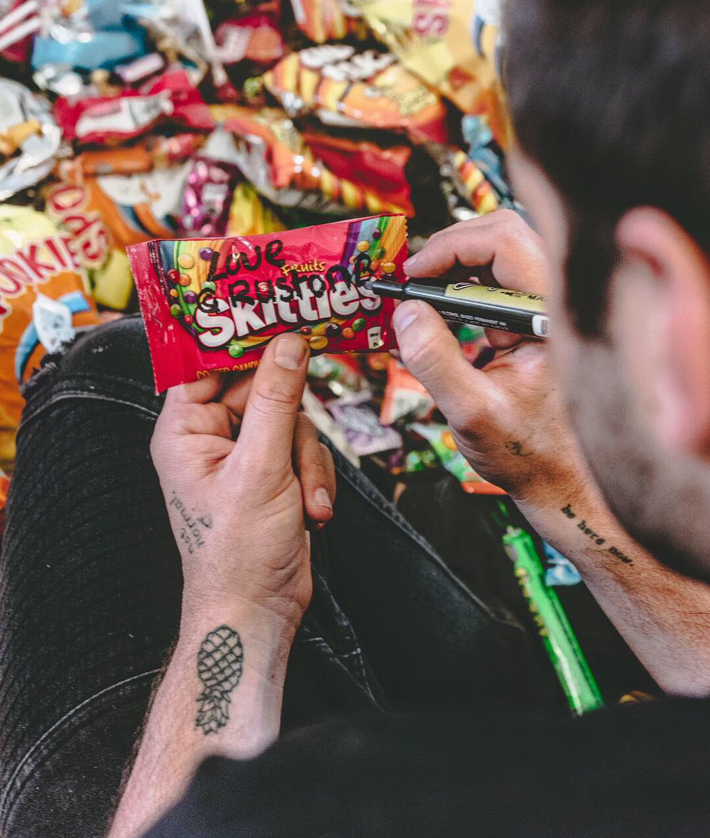 Dannmace's tweet photo. I went and got them. Most of them. Phew 😅 All pieces of candy will be delivered to a kids foundation in Lavender-hill. @rustonb here’s your skittles:) rad and thank you to everyone for getting involved. https://t.co/hniRQ4f34o