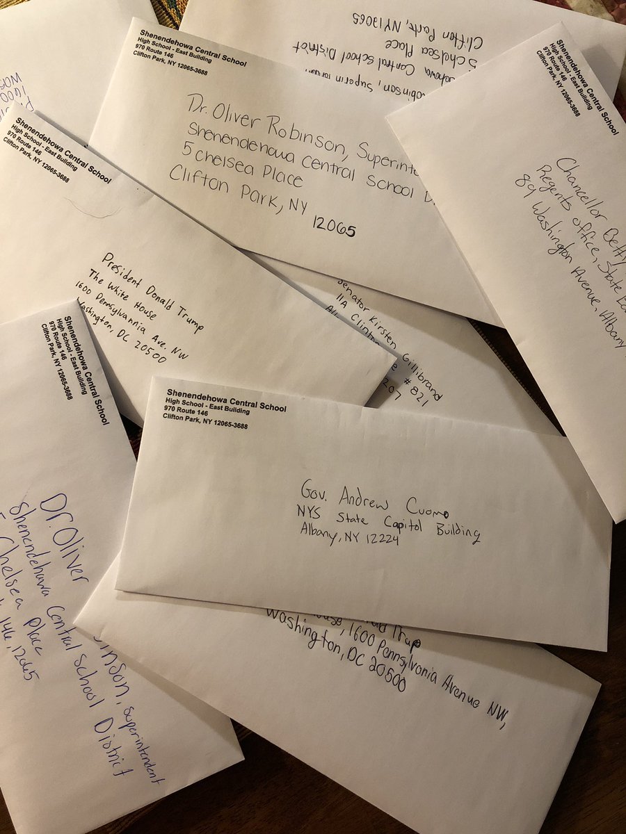 missfloody's tweet photo. Letters are in the mail. Now we can await our responses about areas of education we think need to change. Raise student voice, go public with writing #realaudiences #studentengagement @CapDistWP @writingproject https://t.co/mzfx6CcRXj