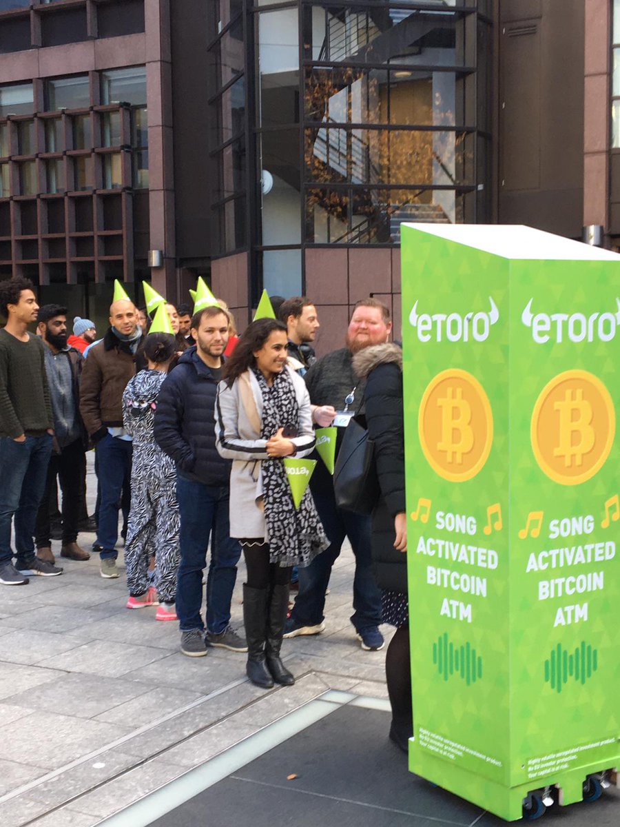 eToro (@etoro) on Twitter photo The first karaoke #bitcoin machine. #London’s #Finsbury #btcbirthday The first karaoke #bitcoin machine. #London’s #Finsbury #btcbirthday