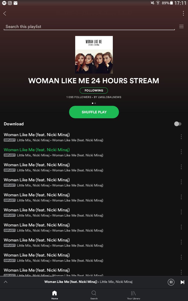 monsterinlerrie's tweet photo. #WomanLikeMeStreamingParty lets get that no.1 mixers! #WomanLikeMe @LittleMix @NICKIMINAJ https://t.co/Te0E29e9Br