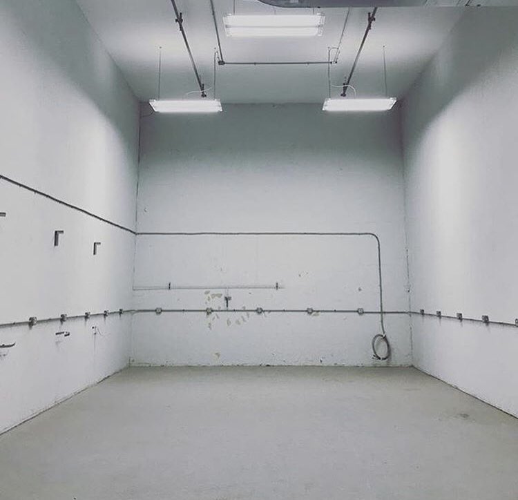 A first glimpse inside our new roasting facility! Check out the before shot of the blank slate/racket ball court that it used to be!