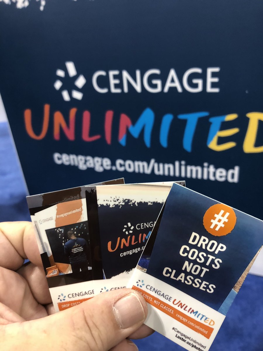BillHengst's tweet photo. The @CengageLearning mosaic board is filling fast!Post your pics from #edu18 with #cengageunlimited or #dropcostsnotclasses then stop by booth 1607 to see the result π https://t.co/XVEkjkGC96