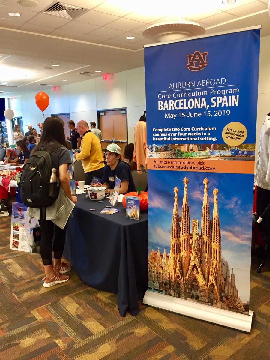 auburnabroad's tweet photo. We are underway at the Study Abroad Fair! Come tour all of your international opportunities. We will be here until 3 p.m.! 

#StudyAbroad #AUOIP #WarEagle https://t.co/Ar2SyLrFA7