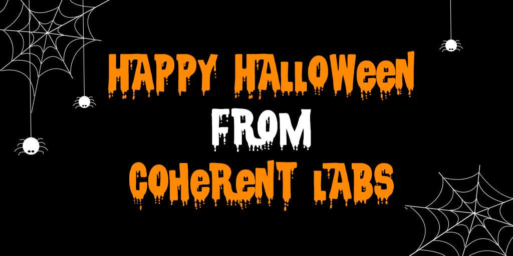 Happy Halloween from the team at Coherent Labs! Which game character are you going to be tonight?
#Halloween2018 #HappyHalloween #trickortreat #costumeparty #gaming