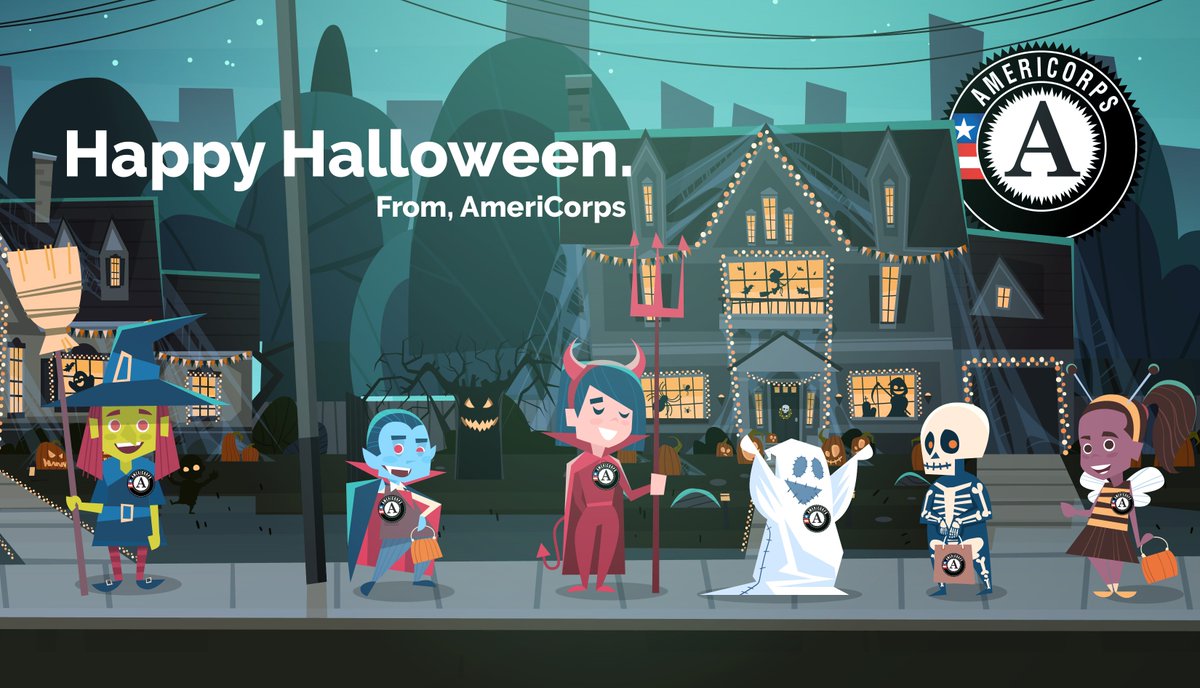 AmeriCorps's tweet image. Wishing all our incredible @AmeriCorps members a safe, fun and spooky Halloween!!! 👻🎃
