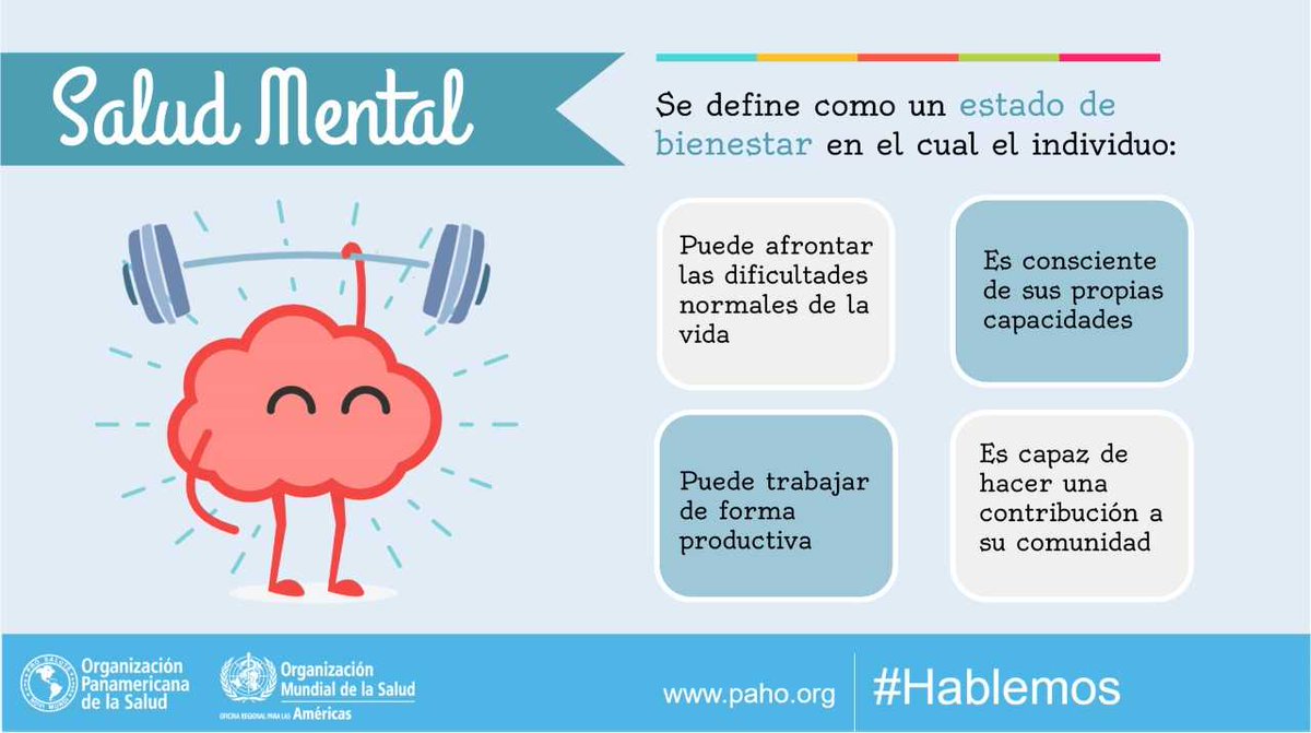 opsoms's tweet photo. Para tu buena #saludmental:

🏋🏽 Haz ejercicio regularmente 
🍲 Come sano
😴 Duerme lo necesario
🍺 Limita la ingesta de alcohol
🗣 Habla de tus sentimientos 

#FelizMiércoles #Hablemos #SaludParaTodos https://t.co/nxqpjp3tNf
