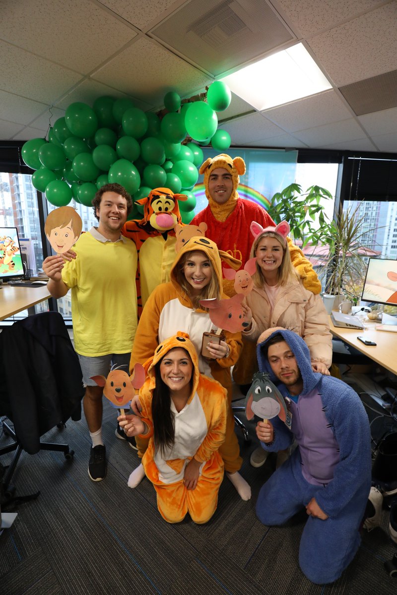 alison_highspot's tweet photo. Happy Halloween from the Winnie The Pooh @Highspot squad! 🎃👻 We are wishing everyone a fun day with treats and smiles ☺️ https://t.co/5G3ari1DNt