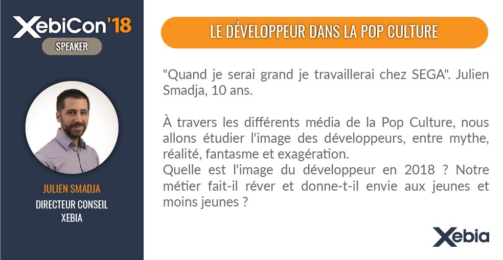 xebiconfr's tweet photo. Le 20/11 @jsmadja vous emmène au-delà des clichés 👩‍💻👨‍💻
🎟 https://t.co/HHi0ID2RQ9
#CodeAsaPassion
#DevLife https://t.co/LvIs9sNlLy