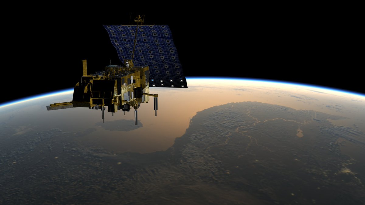 Artist's rendering of the Metop polar orbiting weather satellite operated by NOAA's partners at EUMETSAT.