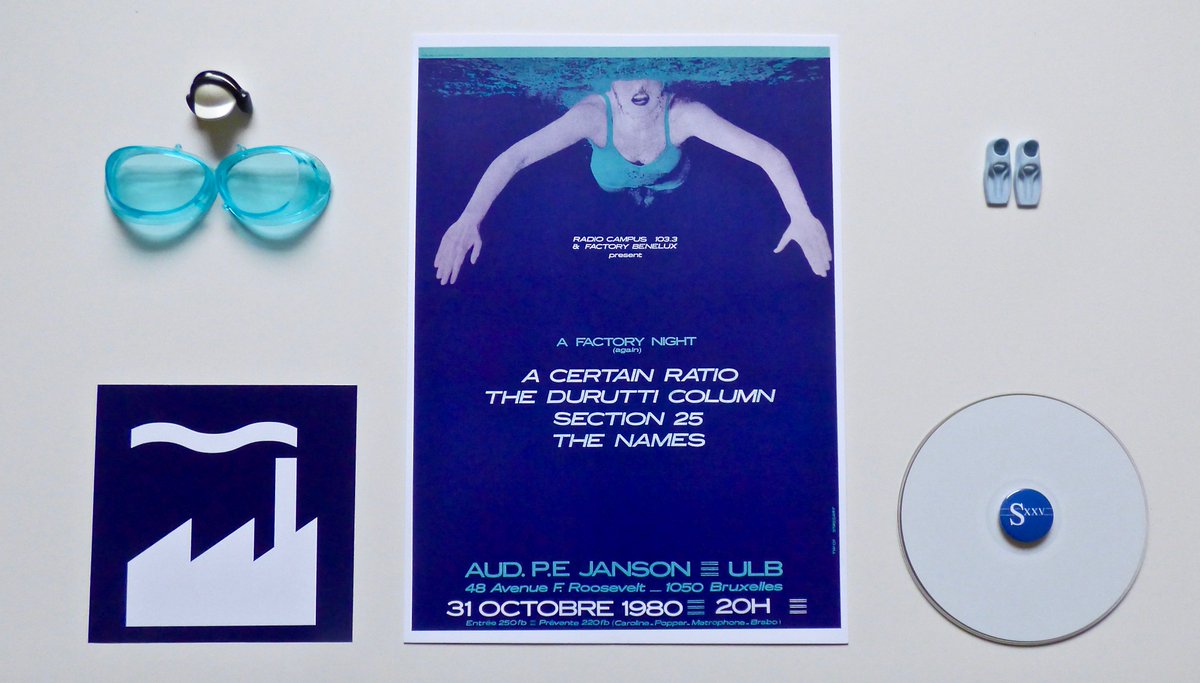 GMAssistance's tweet photo. Life's A Swim ... https://t.co/FZZm4bkljw #ACR #FAC166 #Poster #AFactoryNightAgain #Bruxelles #31Octobre1980 #OTD #ACertainRatio #TheDuruttiColumn #Section25 #TheNames #ClaudeStassart #NewOrder #ThePerfectSwim #Factory #FAC123 #UseHearingProtection #GMA #GianniMottiAssistant https://t.co/EyfR4CIV2q