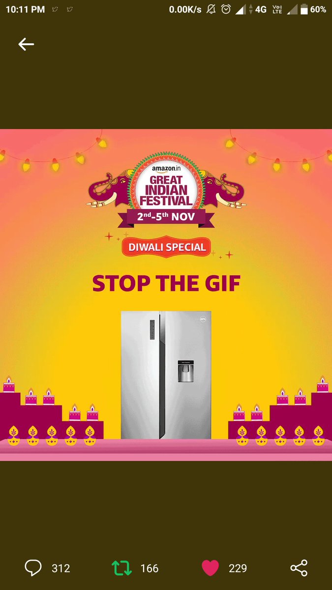 SachinsFan's tweet photo. @amazonIN @amazonIN #AmazonGreatIndianFestival Diwali Special. here is my screenshot

Join in @IamPalwinder
@Nishchal_M
@DearSidd
@PatakhaMan https://t.co/CXN10NBvaM