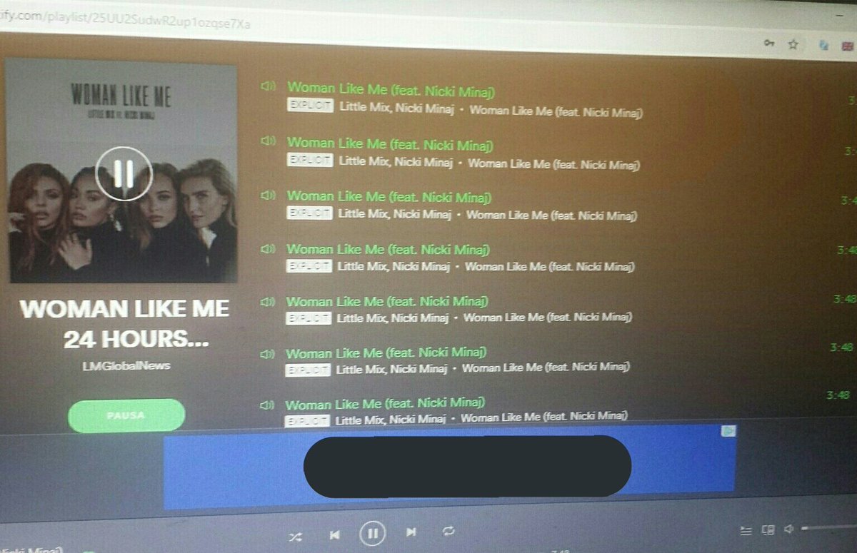 pinnockgirlx's tweet photo. @LMWorldNewss @LMOnSpotify @LittleMix @NICKIMINAJ #WomanLikeMe #WomanLikeMeStreamingParty https://t.co/phLhPiZDkK