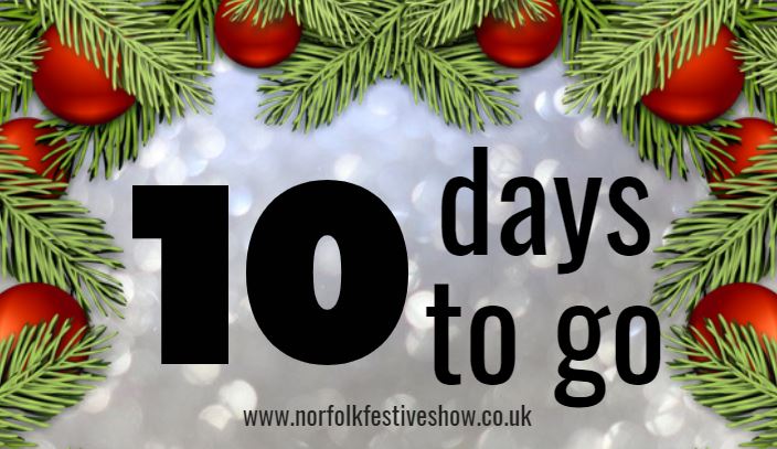norfolkfestive's tweet photo. Ho ho ho...there's only 10 days to go! Join us at the Norfolk Showground on 10th and 11th November for the #Norfolk Festive Gift &amp; Food Show - tickets are selling fast but you can still book online here:  https://t.co/dnDAovX31A #christmas #shopping https://t.co/8d6Y1KzI7R