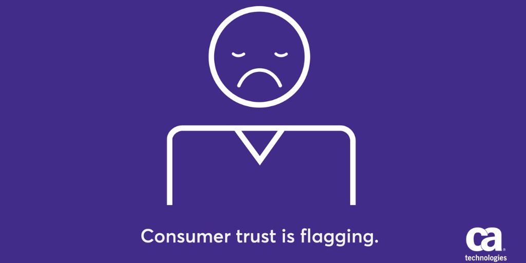 #FactOfTheDay: 48% der Verbraucher haben nach einem Datenmissbrauch die Nutzung eines Dienstes eingestellt. Erfahren Sie mehr darüber, wie #Unternehmen das digitale #Vertrauen der Verbraucher erhöhen können: cainc.to/6EYX7L <a href="/CAinc/">CA Technologies</a>
